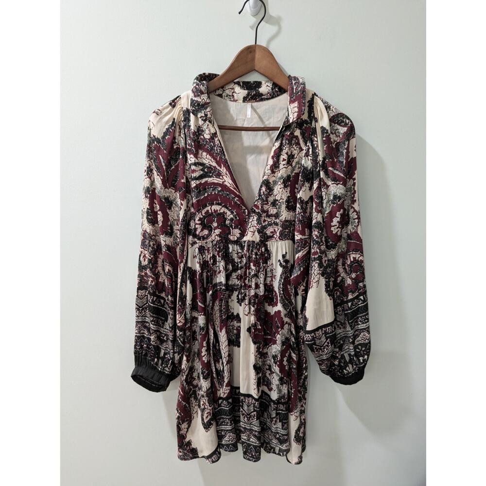 Free People Say You Love Me Boho Long Sleeve Dress - Picture 2 of 5